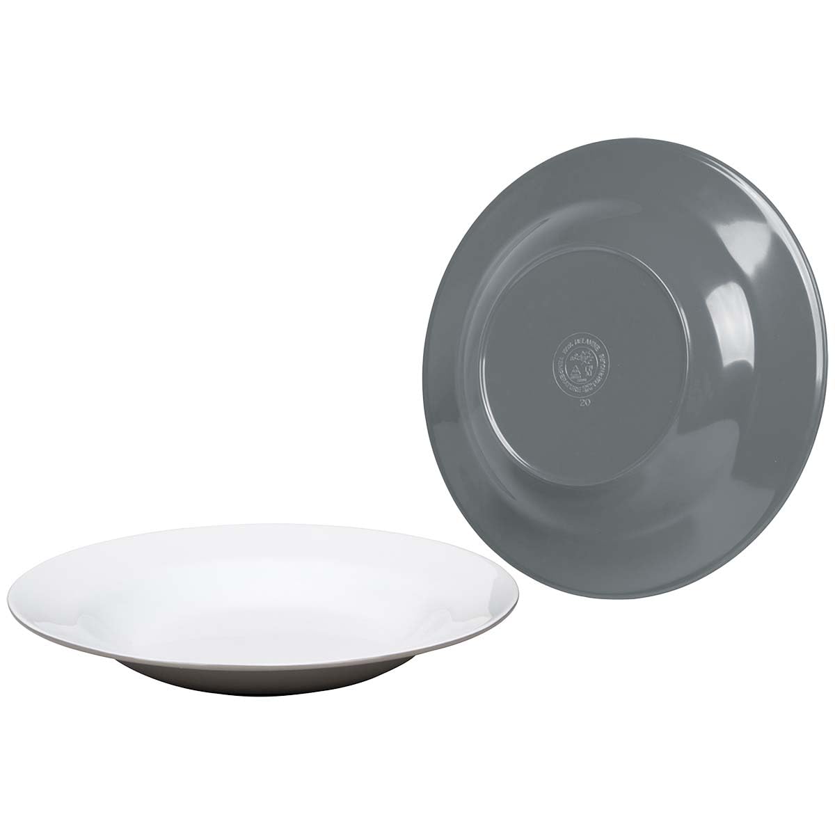 BC Plato Hondo Mela. 2-t. gris 4pcs