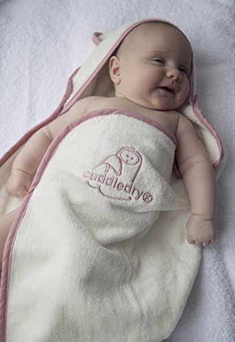 Cuddledry Hands Free Baby Bath Towel, Pink - Image 4