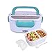 Electric Heating Lunch Box Food Storage Warmer Food Heater Portable Lunch Containers Warming Bento for Home Food Grade Material (Not for Car)