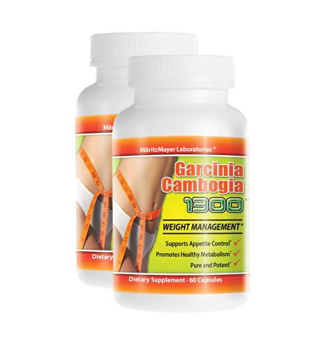 Garcinia Cambogia Extract 1300 60% HCA 2 Bottles 120 caps total
