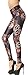 QZUnique Women's Red Rose Skull Leggings Yoga Pants Stretch Workout Pants US XS-M