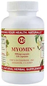 Chi's Enterprise 120 Piece Myomin Promotes Healthy Hormone Levels 500mg Capsules, 1.6 Fluid Ounce