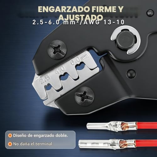 Crimper Terminals for 2.5/4.0/6.0 M² Solar Cable, 12 Pairs Solar Connectors, 2 Pieces Keys, for Mounting Solar Panels Cables
