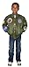 Up and Away Children's Medium-Weight MA-1 Flight Jacket in Green With Seven Patches