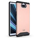 Sony Xperia 10 Case, TUDIA [Merge Series] Dual Layer Heavy Duty Extreme Drop Protection/Rugged Phone Case for Sony Xperia 10 [NOT Compatible with Xperia 10 Plus] (Rose Gold)
