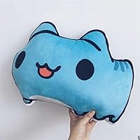 Juantin Store Big Stuffed Animal Pillow Anime Stuffed Pillow Bugcat Capoo Cosplay Blue Cat Cute Plush Toys Home Decoration Cushion-2