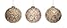 Adornable Christmas Ornaments Luxury Glass Set of 6 (Gold/Mercury Bronze)