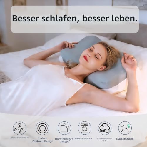 Ergonomisch Nackenkissen, Hochdichtes Seitenschläferkissen