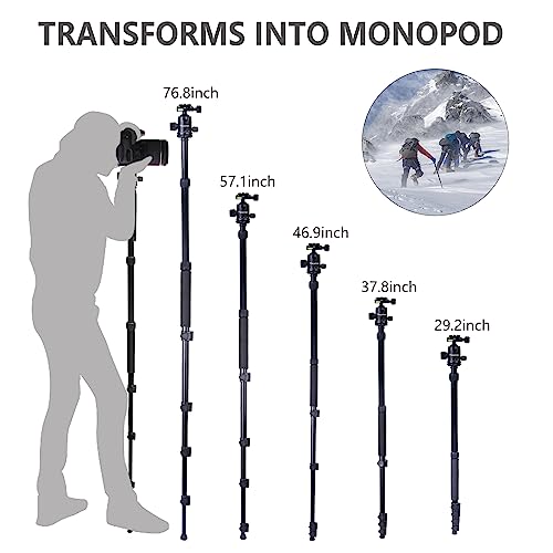 Tripod for Camera, Regetek 75" Camera Tripod Stand, 75 inches DSLR