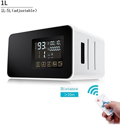 XuQinQin Oxygen Concentrator - Portable Oxygen Concentrator Generator Atomizing Output Oxygen Machine Air Purifier Home/Car Use with Remote Controller-1/2L Available Oxygen Generator (Size : 1L)