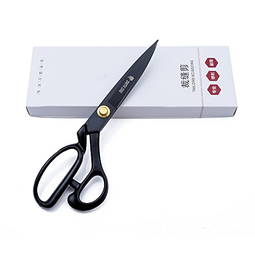 Smith CHU Sewing Scissors-Heavy Duty Tailor Scissors Shears for Fabric,Leather,Raw Materials,Dressingmaking,Altering-Professional Upholstery Shears for Dressmakers Students Office Crafting (10 inch)