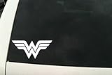A-B Traders Wonder Woman WW Superhero Die cut Vinyl decal Sticker - Logo Car/Van Truck Window Laptop/Macbook Ipad Sticker. DW-1107