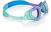 Heart Shaped Swimming Goggles For Kids by Bling2O - Anti Fog, No Leak, Non Slip and UV Protection - Mint Blue Colored Fun Water Accessory Includes Hard Case