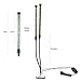 Led Grow Light Dual Tube Head 18W Plant Lamp 36 LEDs by Mounchain Double Adjustable 3 Modes丨2 Levels Red & Blue Switchs Dimmable and 360 Degrees Flexible Gooseneck for Indoor Plants Greenhouse Office
