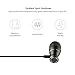in-Ear Earbuds Earphones Headphones, Acode 3.5mm Metal Housing Magnetic Best Wired Bass Stereo Headset Built-in Mic/Hands-free/Volume Control+Carrying Case+3 Pair Earbuds (Black)