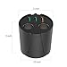 Car Cup Charger, Momocity Quick Charge 3.0 Port USB Charger [Built-in Safety Protection] + 2-Socket Cigarette Lighter Splitter for iPhone iPad Smartphones Tablet Camera Dashcam GPS and More