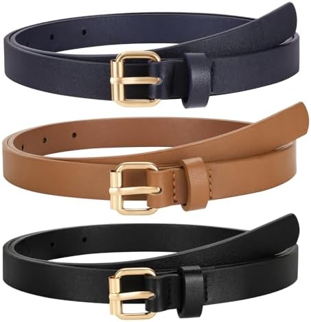Amazon.com: JASGOOD 3 Pack Women Belts For Jeans Dresses 