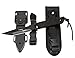 Dragon Squama Dive Knife - Tactical,Hunting,Survival Black Scuba Diving Sharp Blade Knives with Line Cutter,Razor Edge,ABS Sheath and Adjustable Leg Elastic Strap.(black ABS)