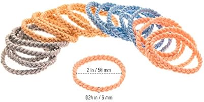 Hair Ties Ponytail Holder 20 Pcs Hair Elastics Braided Hair Tie