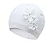 Vivobiniya Toddler and Baby Knit Hats Newborn Beanie hat Infants Winter Hats double100% Cotton White