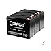 Mighty Max Battery 12V 10Ah Schwinn ST1000, ST-1000 Stealth Scooter Battery - 3 Pack