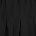 Women's Elastic Waist Plaid Pleated Skirt Tartan Skater School Uniform Mini Skirts (Small, Solid Balck)