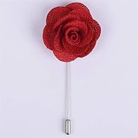 Man Groom Boutonniere Silk Satin Colorful Rose Flower Men Wedding Party Prom Man Suit Corsage Pin Brooch