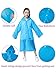 Syhood 3 Pieces Kid Raincoat Thick Children Rain Ponchos Portable Reusable Emergency Children Raincoats for Boys and Girls Between 6-12 Years Old, 3 Colorsthumb 1