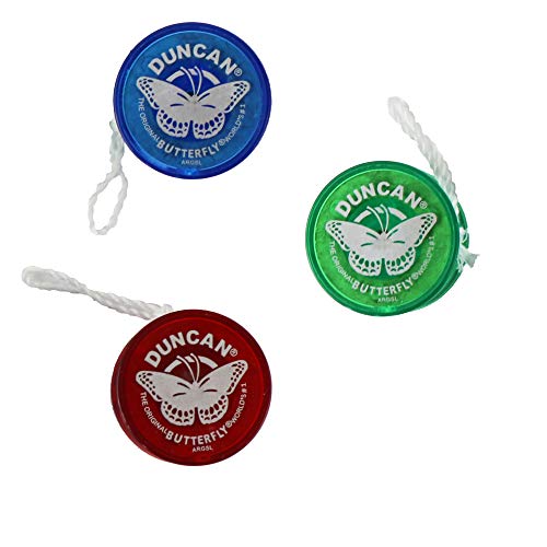 Worlds SmallestWorld's Smallest Duncan Butterfly Yo-Yo Bundle Set of 3 - Blue - Green - Red