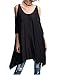 Haola Women's Summer Loose T Shirts Off Shoulder Irregular Hem Shirt Dress