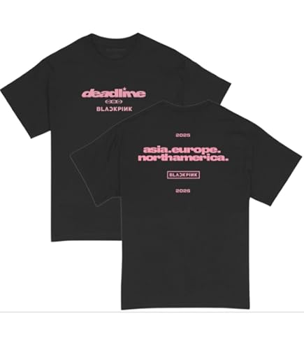 Amazon.com: BLACKPINK T Shirt Born Pink Band Logo Official Unisex