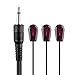 TNP IR Emitter Extender Extension Cable (10 Feet) - Triple 3 Head 3.5mm Jack Infrared Red Transmitter Blaster Blink Eye Wire Cord Compatible with IR Repeater Extender System Kit, for Xbox One