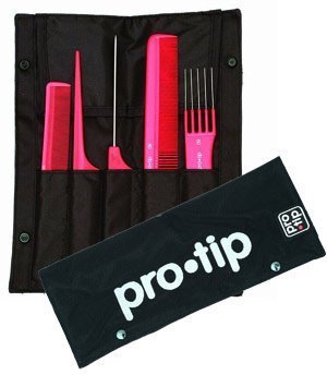 Pro-Tip 5-Comb Hairdresser's Set in Mesh Wallet