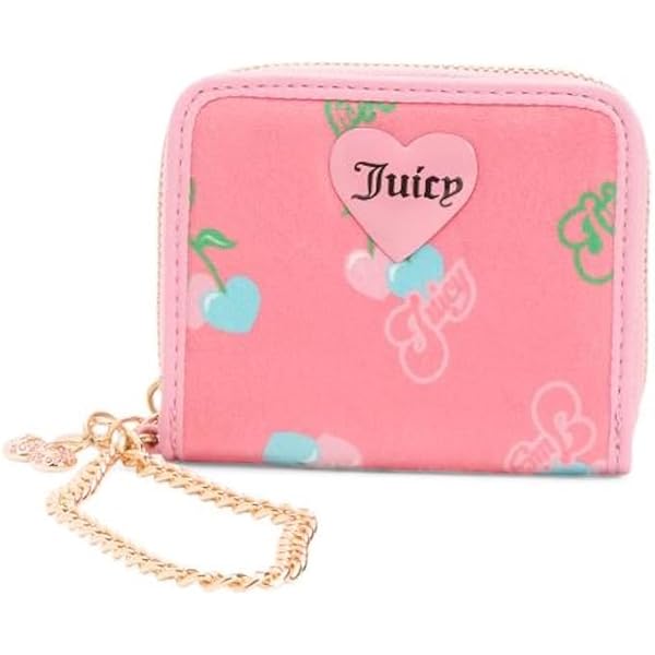 Amazon.com: Juicy Couture Double Sided Trifold Wallet (Juicy Pink