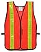 Cordova V120L Mesh Vest 2-Inch Reflective Tape, Velcro Closure, Orange, Large