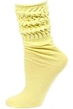 Millennium Women's Slouch Socks - 1 Pair - Light Yellow