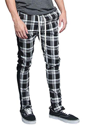 striped checkered pants