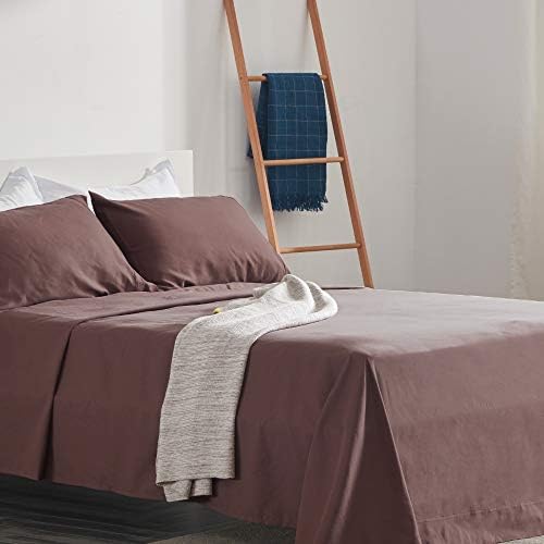 SLEEP ZONE Super Soft Queen Bed Sheets Set 4 Piece Cooling Fitted