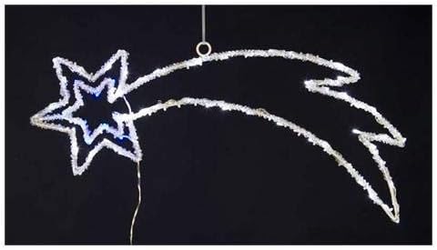 Importex étoile Filante 80 Led Blanc Et Bleu De 4 Mètres
