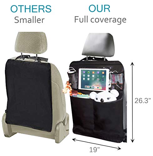 3 Protectors+Pockets+Covers+Backseat+Black