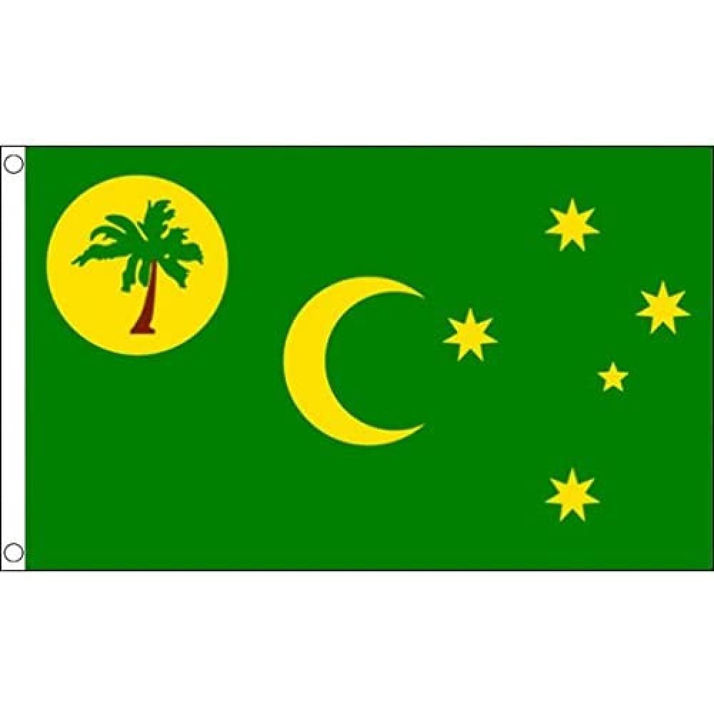 AZ FLAG - Cocos Keeling Islands Flag - 3x5 Ft - 100D Polyester Cocos Banner with Two Metal Grommets - Fade Resistant - Vivid Colors - 3' x 5' Feet - 150x90 Cm