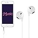 Headphones with Microphone [2 Pack] Premium Earbuds Stereo Earphones and Noise Isolating Headset for Apple iPhone iPod iPad Samsung Galaxy and More Android Smartphones - White