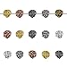 AD Beads Solid 10pcs Metal Lion, Sparta, Dragon, Wolf Bracelet Necklace Connector Charm Beads Silver Gold (12x12mm Lion Head, Mixed Color)