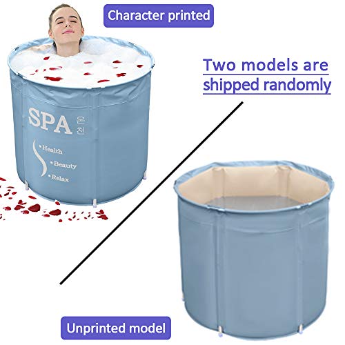 Portable Foldable Bathtub, Separate Family Bathroom SPA Tub, Soaking