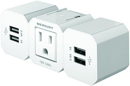 Intelectric Power Shift - 4-Port USB Charging Station by Merkury Innovations - Modular 6.8A
