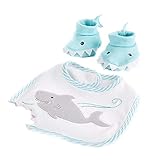 Chomp & Stomp Shark Bib and Booties Gift Set