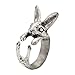 Vintage Handmade Bunny Rabbit Animal Wrap Rings Gift for Women and Girls Fashion Jewelry (Antique Silver) primary