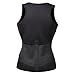FeelinGirl Women's Neoprene Sauna Suit Tank Top Vest Workout Waist Trainer Corset Small,Dark