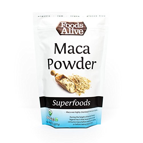 Foods Alive Organic Maca Powder, 8-Ounce Bags (Pack of 2)