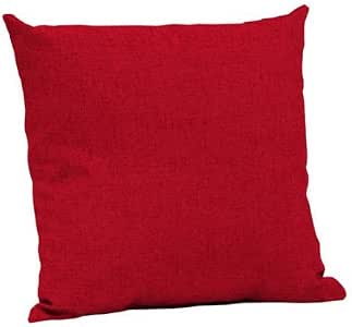 Amazon Com Mainstay Outdoor Patio Deep Seat Pillow Back Set Of Two Solid Red Kitchen Dining